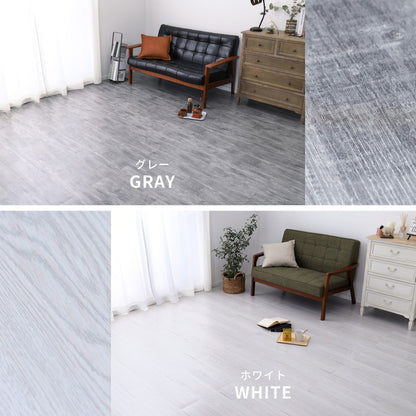 木目調フロアタイル 接着不要 6畳 72枚セット 全8色 貼ってはがせる 吸着タイプ 置くだけ簡単 床 シート ウッド調フロアタイル DIY フロアマット 床材 賃貸 接着剤不要(代引不可)