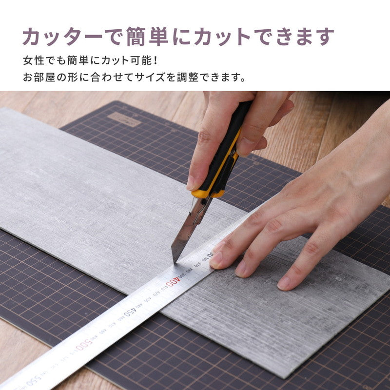 木目調フロアタイル 接着不要 1畳 12枚セット 全8色 貼ってはがせる 吸着タイプ 置くだけ簡単 床 シート ウッド調フロアタイル DIY フロアマット 床材 賃貸 接着剤不要(代引不可)