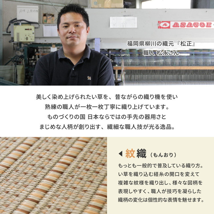 日本製 い草上敷き い草カーペット 286×382cm 本間6畳 上敷き 畳 カーペット 清涼(代引不可)