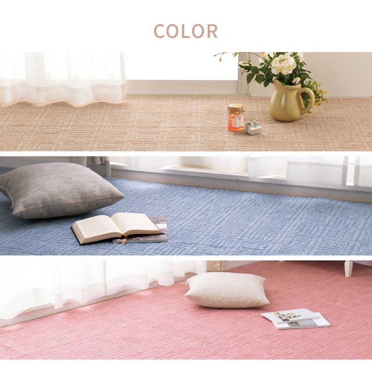 日本製 敷き詰めカーペット アンバー 江戸間4.5畳 約261×261cm 軽量 タフトカーペット 平織り かわいい シンプル 子供部屋 ラグ ラグマット 絨毯 北欧 萩原 おしゃれ プレイマット(代引不可)