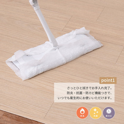 日本製 防炎 抗菌 防カビ 水拭きできるクッションフロア 182×300cm ラグ ダイニングラグ 拭ける フロアシート フローリングマット DIY 大理石 木目 タイル柄 おしゃれ(代引不可)