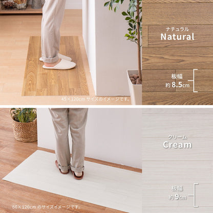日本製 防炎 抗菌 防カビ 水拭きできるクッションフロアII 60×180 キッチンマット 拭ける フロアシート フローリングマット DIY 大理石 木目 タイル柄 おしゃれ(代引不可)