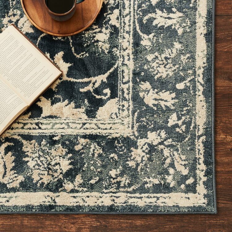 ラグ 130×190cm オリエンタル柄 ウィルトン織り カーペット ペルシャ風 ペルシャ絨毯風 ラグマット アンティーク調 オリエンタル モロッカン アジアン ウィルトンラグ(代引不可)