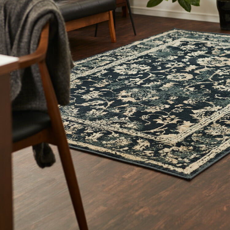 ラグ 200×250cm オリエンタル柄 ウィルトン織り カーペット ペルシャ風 ペルシャ絨毯風 ラグマット アンティーク調 オリエンタル モロッカン アジアン ウィルトンラグ(代引不可)