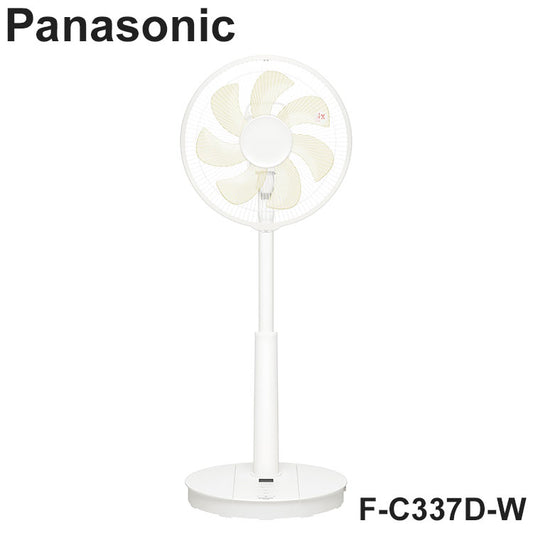 F-C337D-W Panasonic 扇風機 リビング扇 DCモーター リモコン付き ゆらぎ パナソニック ホワイト 7枚羽 心地よい風