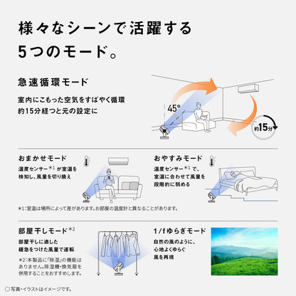 F-D237D-W Panasonic サーキュレーター パナソニック ホワイト DCモーター 5枚羽根 18cm 電気代節約 生乾き対策