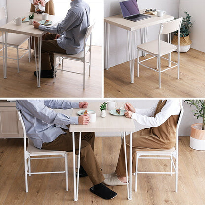 さわやかな背もたれ付きチェア2脚セット さわやか チェア 背もたれ付き 2脚セット コンパクト デスクチェア オフィスチェア(代引不可)