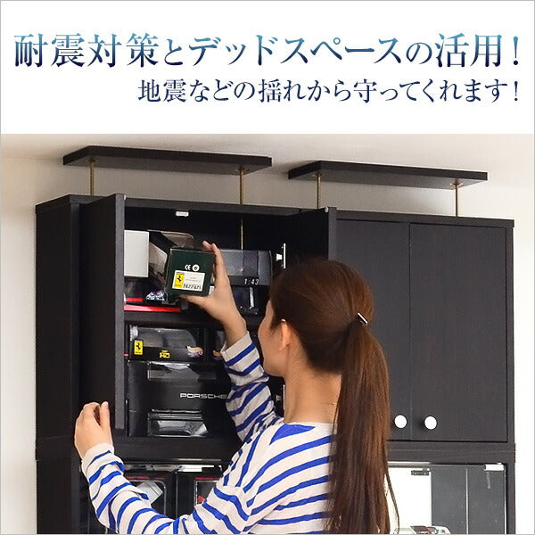 コレクションラック Luke ルーク 深型 ハイタイプ 専用 上置き 幅48.5 奥行き29 ケース おしゃれ 収納 フィギュア 大容量 ディスプレイ(代引不可)