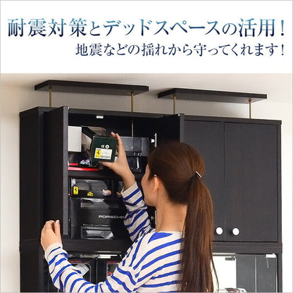 コレクションラック Luke ルーク 深型 ハイタイプ 専用 上置き 幅48.5 奥行き29 ケース おしゃれ 収納 フィギュア 大容量 ディスプレイ(代引不可)