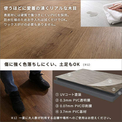 はめこみ式 フロアタイル 72枚 セット Wood Flats ウッドフラッツ 床タイル DIY 床暖房 カーペットに使える 賃貸 おしゃれ 北欧(代引不可)