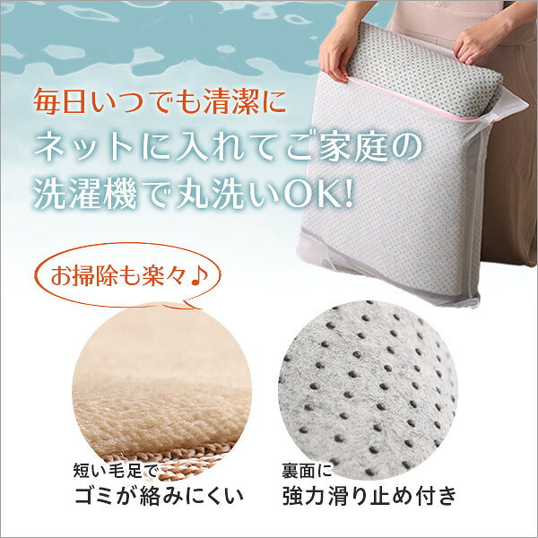 ラグ 冬用 洗える 無地 洗濯 絨毯 滑り止め付き 暖かい ラグマット 200×250 長方形 おしゃれ 高密度 フランネル ノンホルム(代引不可)