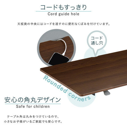 無段階ガス圧昇降テーブル スタンディングデスク 上下昇降式デスク 幅96.5 昇降テーブル PCデスク PCテーブル 脚 高さ調節 伸縮 ガス圧式 スタンディングテーブル(代引不可)