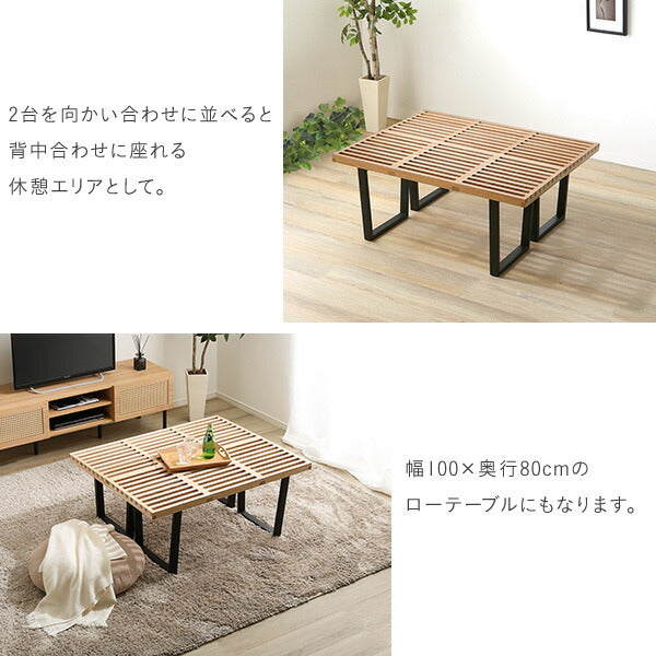 ネルソンベンチ 100cm幅 ネルソンベンチ リプロダクト デザイナーズ ジョージ・ネルソン 北欧 ヴィンテージ ビンテージ ミッドセンチュリー シンプル ベンチ 椅子 イス チェア テーブル カフェ ラック(代引不可)