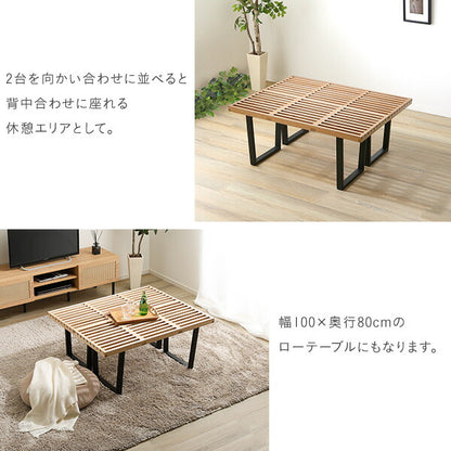 ネルソンベンチ 100cm幅 ネルソンベンチ リプロダクト デザイナーズ ジョージ・ネルソン 北欧 ヴィンテージ ビンテージ ミッドセンチュリー シンプル ベンチ 椅子 イス チェア テーブル カフェ ラック(代引不可)