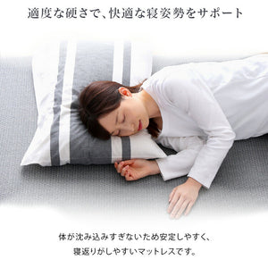 Beleza5 ベレーザ・ファイブ 高反発プロファイルウレタンマットレス シングル グレー 幅97cm 奥行195cm 布団 硬め ウレタンマットレス 通気性向上 寝返り楽々 圧力分散(代引不可)