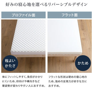 Beleza10 ベレーザ・テン 高反発プロファイルウレタンマットレス シングル グレー 幅97cm 奥行195cm 布団 硬め ウレタンマットレス 通気性向上 寝返り楽々 圧力分散(代引不可)