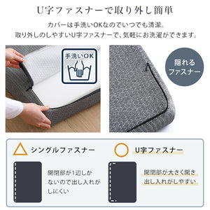 Beleza10 ベレーザ・テン 高反発プロファイルウレタンマットレス シングル グレー 幅97cm 奥行195cm 布団 硬め ウレタンマットレス 通気性向上 寝返り楽々 圧力分散(代引不可)
