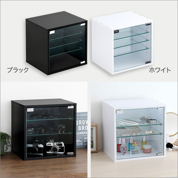 コレクションキューブラック 深型タイプ LEDセット コレクション ラック キューブラック 推し活 アイドル フィギュア アクリルスタンド トレカ ガラス扉 展示 キューブボックス 深型 LEDセット(代引不可)