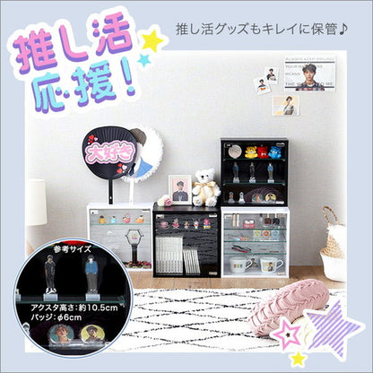 コレクションキューブラック 深型タイプ LEDセット コレクション ラック キューブラック 推し活 アイドル フィギュア アクリルスタンド トレカ ガラス扉 展示 キューブボックス 深型 LEDセット(代引不可)