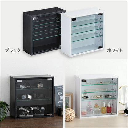 コレクションキューブラック 浅型タイプ コレクション ラック キューブラック 推し活 アイドル フィギュア アクリルスタンド トレカ ガラス扉 展示 キューブボックス 浅型(代引不可)