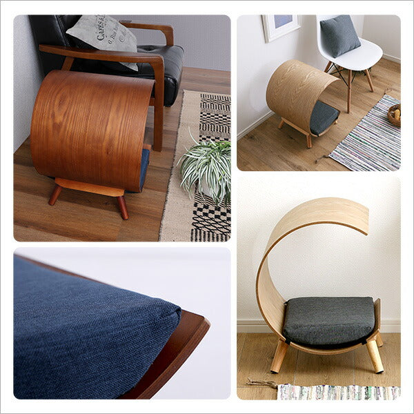 脚付きペットベッド 屋根付きタイプ 天然木製 ペットハウス ペットベット 犬 猫 ペット クッション付き 屋根付き 天然木 木製 かわいい 収納 手洗い(代引不可)