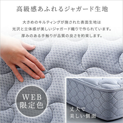 フランスベッド 高密度連続スプリングマットレス 硬め 日本製 (セミダブル) フランスベッド マットレス ジャガード セミダブル 硬め ハード 高密度連続スプリング 家具 インテリア ベッド(代引不可)