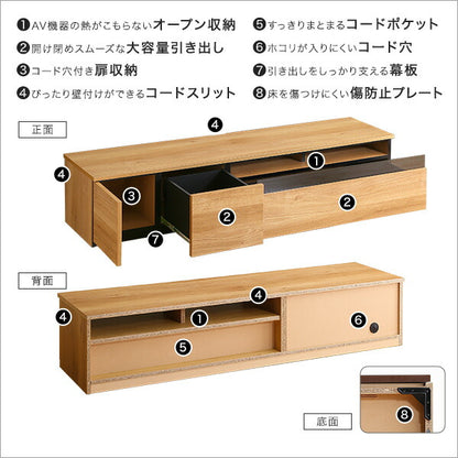 日本製 テレビ台 テレビボード 180cm幅 【BARS-バース-】 テレビ台 テレビボード 180cm ローボード 国産 日本製 TV台 TVボード テレビラック 木製 おしゃれ 高級 北欧 韓国 インテリア キャビネット(代引不可)