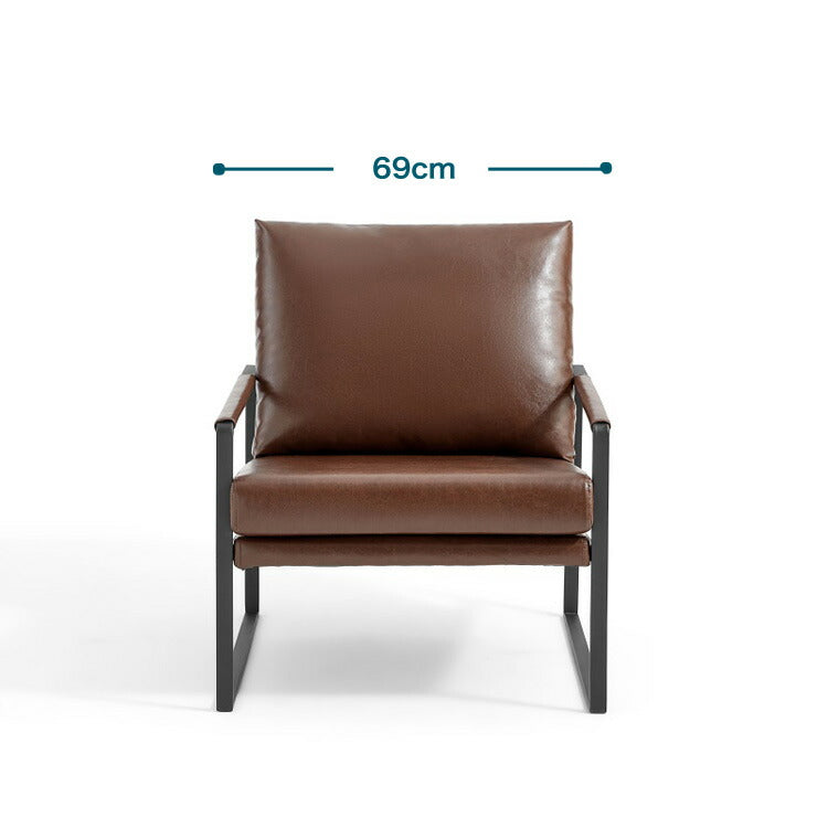 ヴィンテージ調 アームチェア 1人掛け 69cm チェア 椅子 ヴィンテージ シンプル おしゃれ 1人用 1人用チェア リビング 寝室 ダイニング(代引不可)