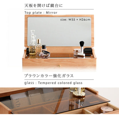 コンパクトマルチ収納ドレッサー NIVEL ナイベル ドレッサー チェア付き 多機能 大容量 メイク道具 メイク収納 鏡付き 引き出し収納 収納 マルチ収納 寝室 メイク(代引不可)