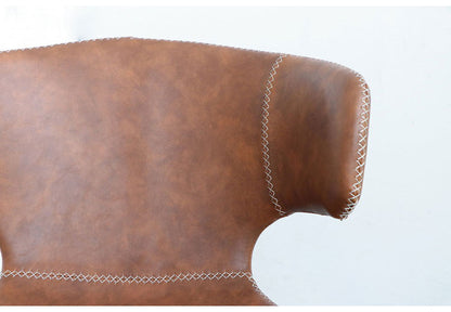 ラウンドチェア ダイニングチェア ジグザグステッチ レトロ リビング ダイニング デスク オフィスチェア リモートワーク おしゃれ お洒落 チェア 椅子 いす 食卓 デザインチェア 北欧(代引不可)