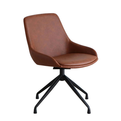 ラウンドチェア アームレス 回転式 座面高43cm ジグザグステッチ 肘掛け無 テーブルに収まる リビング ダイニング デスク リモートワーク オフィスチェア 上品 お洒落(代引不可)