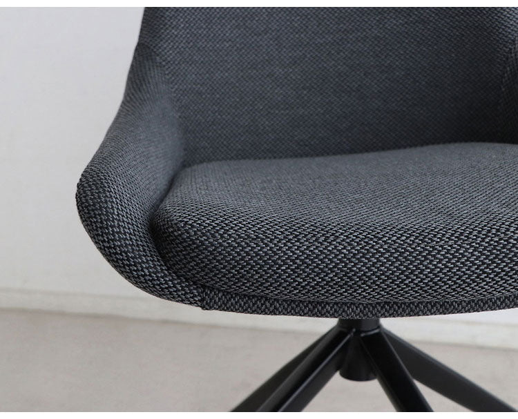 ラウンドチェア アームレス 回転式 肘掛け無 テーブルに収まる 耐荷重80kg リビング ダイニング デスク オフィスチェア おしゃれ お洒落 チェア 椅子 いす 食卓 デザインチェア 北欧(代引不可)