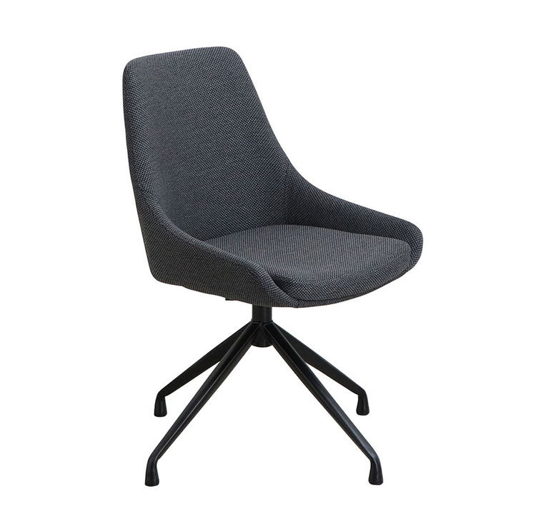 ラウンドチェア アームレス 回転式 肘掛け無 テーブルに収まる 耐荷重80kg リビング ダイニング デスク オフィスチェア おしゃれ お洒落 チェア 椅子 いす 食卓 デザインチェア 北欧(代引不可)