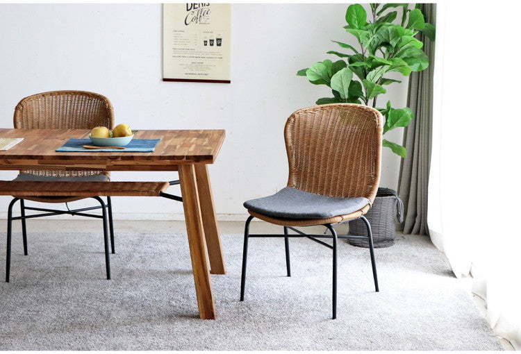 ダイニングチェア リゾートチェア ガーデンチェアラウンジ PEラタン 籐 イス 椅子 いす 食卓 バルコニー 庭 屋外 カフェ テラス おうち時間 くつろぎ(代引不可)