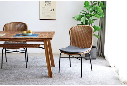 ダイニングチェア リゾートチェア ガーデンチェアラウンジ PEラタン 籐 イス 椅子 いす 食卓 バルコニー 庭 屋外 カフェ テラス おうち時間 くつろぎ(代引不可)