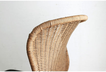 ダイニングチェア リゾートチェア ガーデンチェアラウンジ PEラタン 籐 イス 椅子 いす 食卓 バルコニー 庭 屋外 カフェ テラス おうち時間 くつろぎ(代引不可)