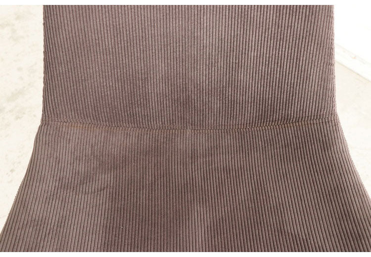 ダイニングチェア 肘なし コーデュロイ スチール脚 ファブリック 椅子 イス チェア 北欧 モダン モノトーン シンプル おしゃれ(代引不可)