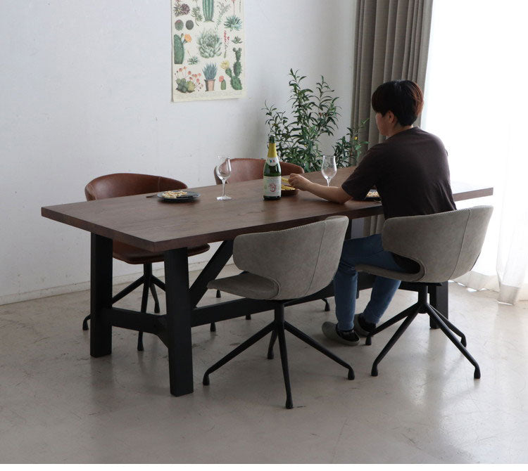 ダイニングテーブル 幅200×奥行90cm 木製 リビング ダイニング 家族 ファミリー 4人掛け 食卓 北欧 おしゃれ モダン コンパクト リビングテーブル 長方形 デスク(代引不可)