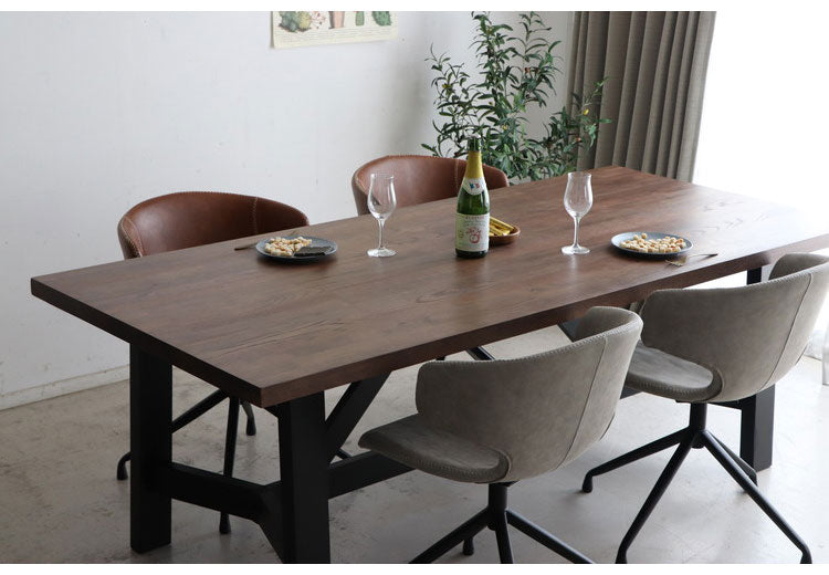 ダイニングテーブル 幅200×奥行90cm 木製 リビング ダイニング 家族 ファミリー 4人掛け 食卓 北欧 おしゃれ モダン コンパクト リビングテーブル 長方形 デスク(代引不可)