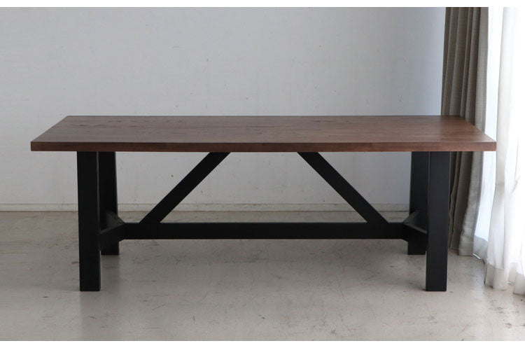 ダイニングテーブル 幅200×奥行90cm 木製 リビング ダイニング 家族 ファミリー 4人掛け 食卓 北欧 おしゃれ モダン コンパクト リビングテーブル 長方形 デスク(代引不可)