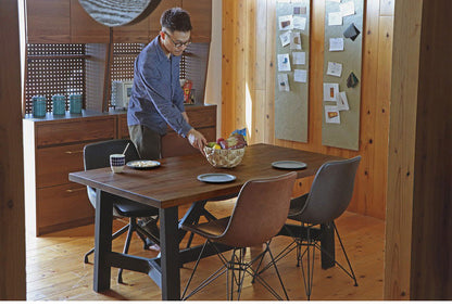 ダイニングテーブル 幅160×奥行85cm 木製 リビング ダイニング 家族 ファミリー 4人掛け 食卓 北欧 おしゃれ モダン コンパクト リビングテーブル 長方形 デスク(代引不可)