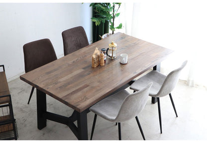 ダイニングテーブル 幅160×奥行85cm 木製 リビング ダイニング 家族 ファミリー 4人掛け 食卓 北欧 おしゃれ モダン コンパクト リビングテーブル 長方形 デスク(代引不可)