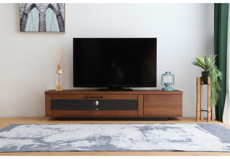 日本製 テレビ台 幅140cm 北欧 シンプル ローボード ガラス扉 引き出し 収納 テレビボード TV台 TVボード リビング 国産 おしゃれ(代引不可)
