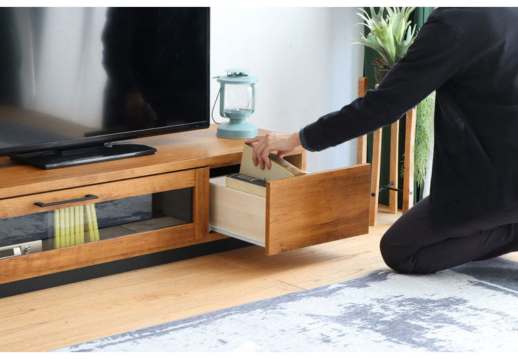 日本製 テレビ台 幅140cm 北欧 シンプル ローボード ガラス扉 引き出し 収納 テレビボード TV台 TVボード リビング 国産 おしゃれ(代引不可)