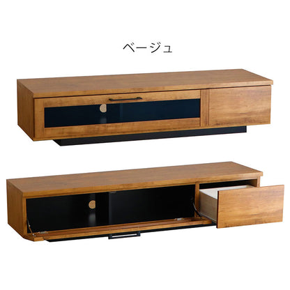 日本製 テレビ台 幅140cm 北欧 シンプル ローボード ガラス扉 引き出し 収納 テレビボード TV台 TVボード リビング 国産 おしゃれ(代引不可)