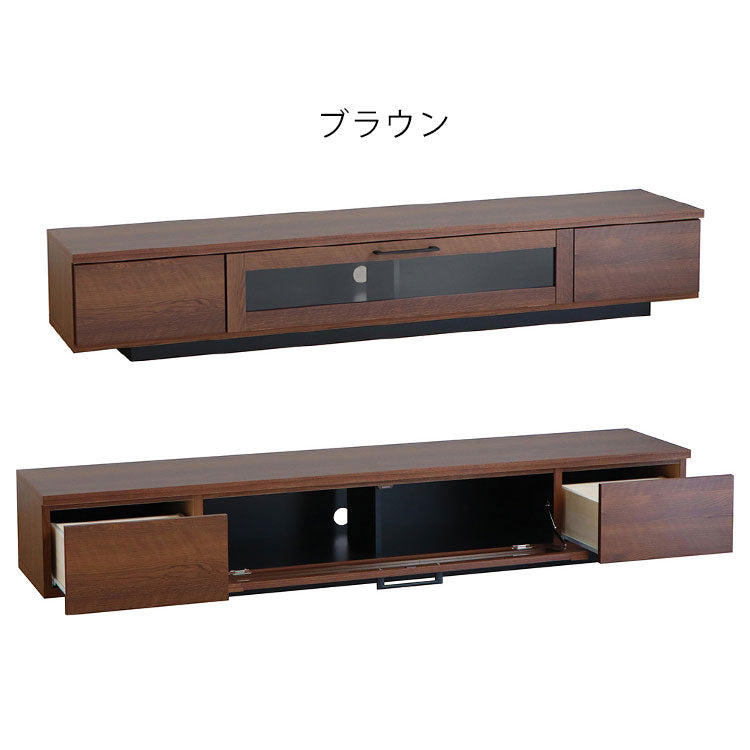 日本製 テレビ台 幅180cm 北欧 シンプル ローボード ガラス扉 引き出し 収納 テレビボード TV台 TVボード リビング 国産 おしゃれ(代引不可)
