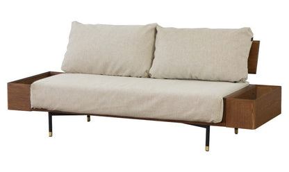 RAGO リバーシブルソファ 国産 背もたれクッション ブックシェルフ デザイン性 ソファー ローソファ コンパクト おしゃれ フロアソファー 2人掛け 2.5人掛けソファー(代引不可)