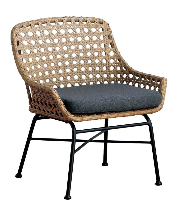 ラタン調 ベンチソファ 1P スチール脚 一人掛けソファ コンパクトソファ 1Pソファ 1人掛け 1人用 ラタンチェア 北欧 シンプル おしゃれ(代引不可)