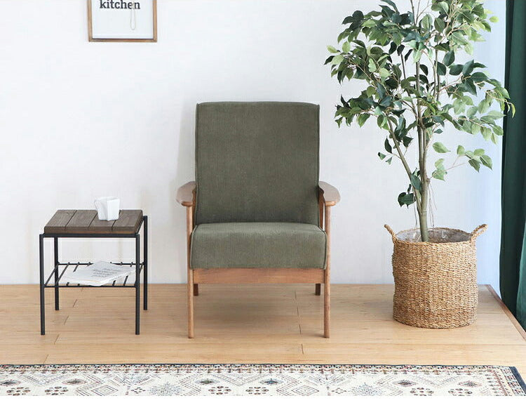 コーデュロイソファ 一人掛けソファ 肘付き コンパクトソファ 1Pソファ 1人掛け 1人用 コンパクトソファ ファブリック 北欧 シンプル おしゃれ(代引不可)