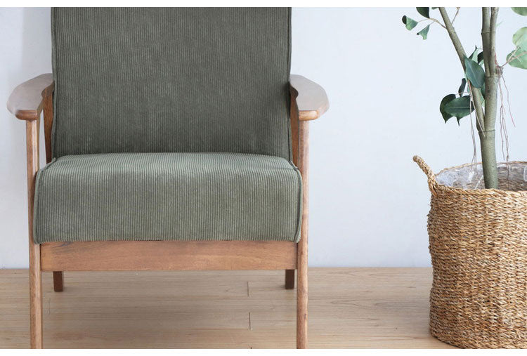 コーデュロイソファ 一人掛けソファ 肘付き コンパクトソファ 1Pソファ 1人掛け 1人用 コンパクトソファ ファブリック 北欧 シンプル おしゃれ(代引不可)